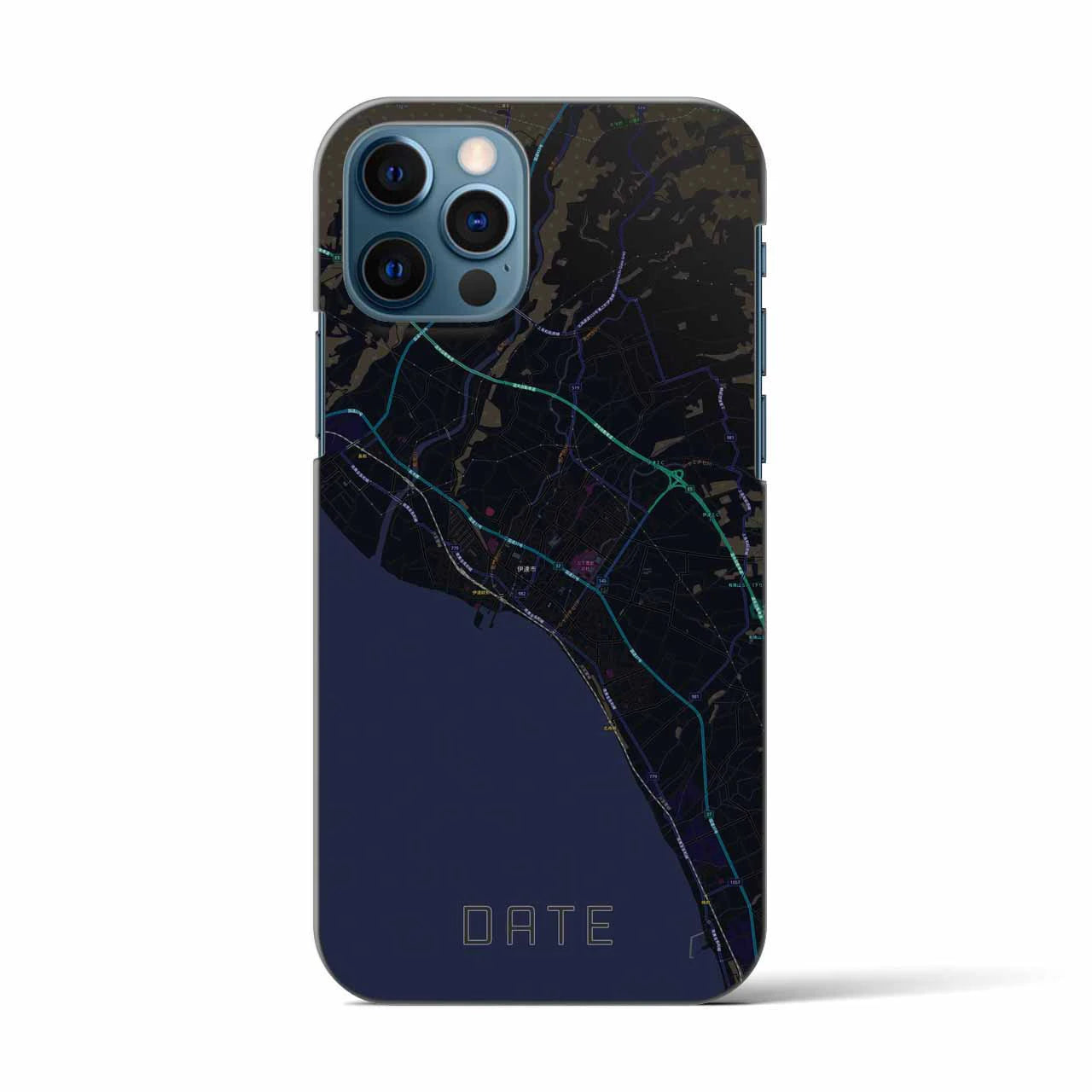 【伊達（北海道）】地図柄iPhoneケース（バックカバータイプ）