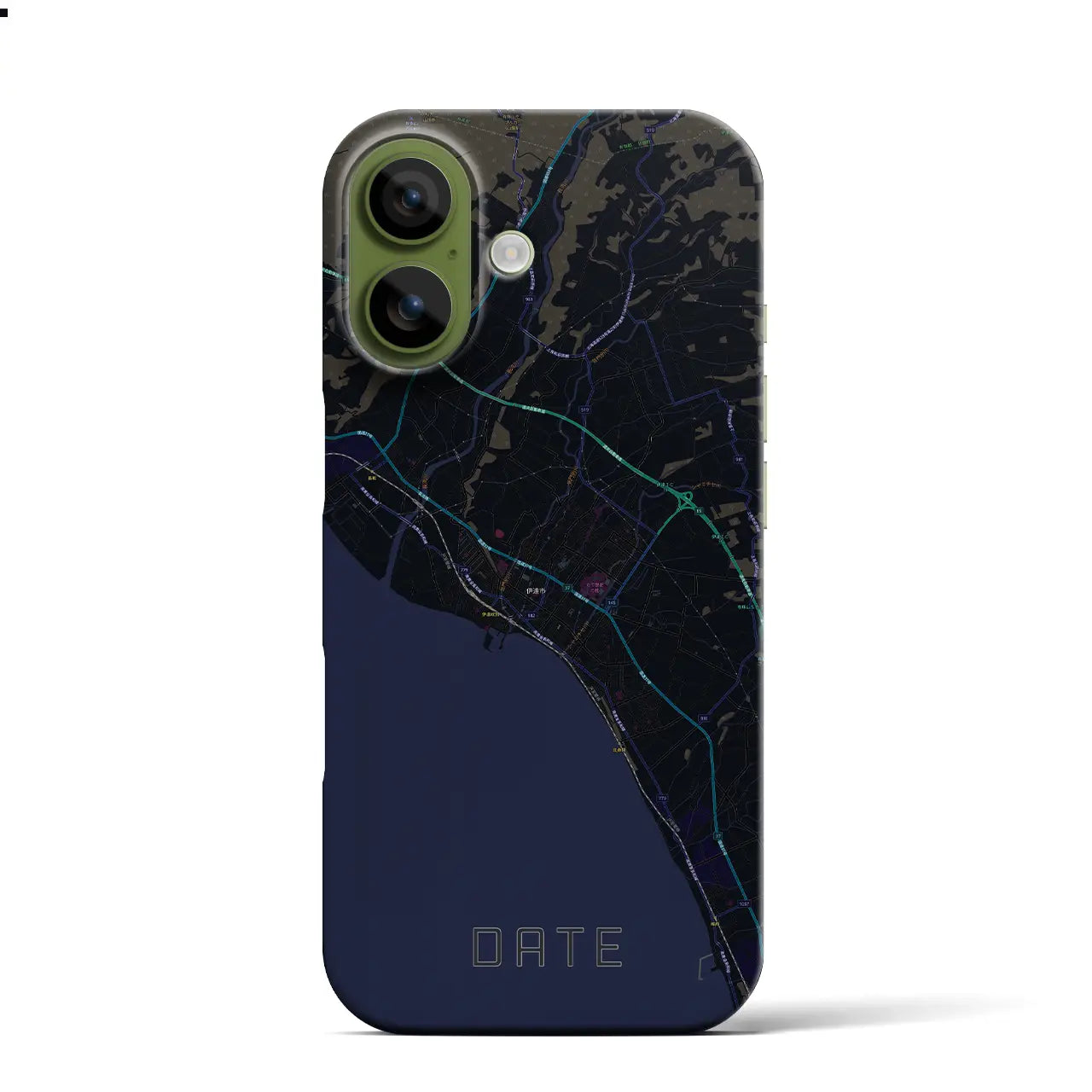 【伊達（北海道）】地図柄iPhoneケース（バックカバータイプ）