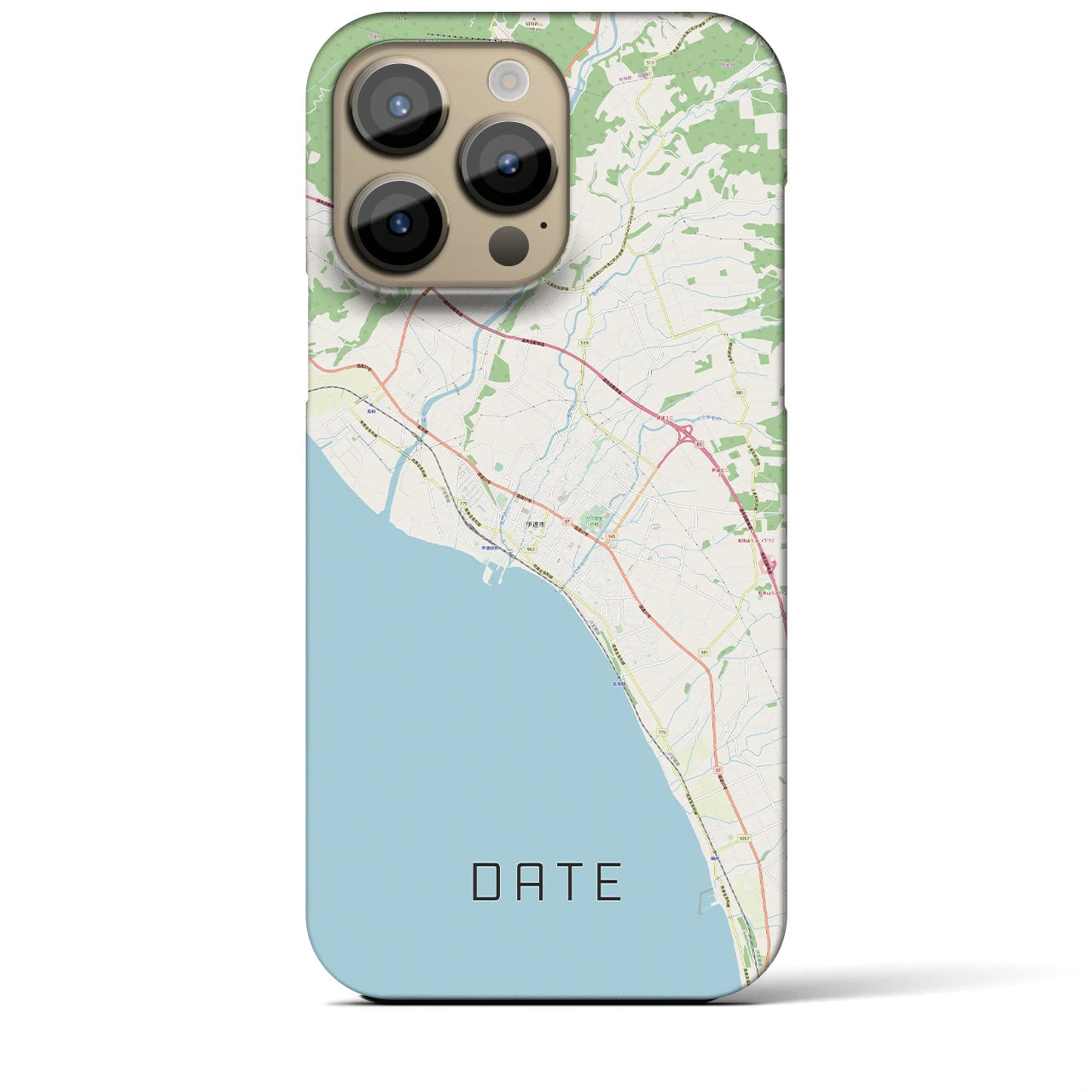 【伊達（北海道）】地図柄iPhoneケース（バックカバータイプ）