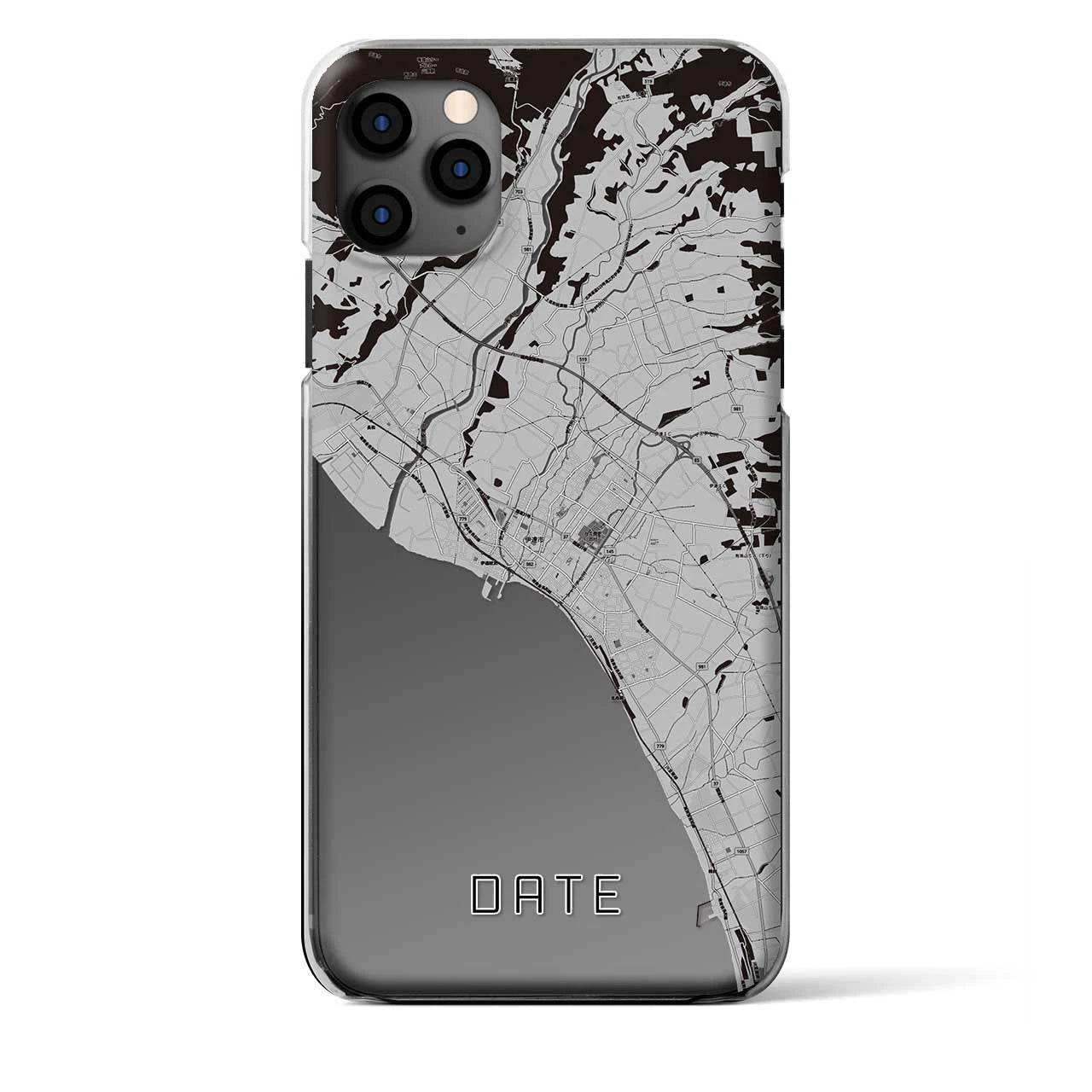 【伊達（北海道）】地図柄iPhoneケース（クリアタイプ）