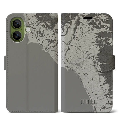 【伊達（北海道）】地図柄iPhoneケース（手帳タイプ）