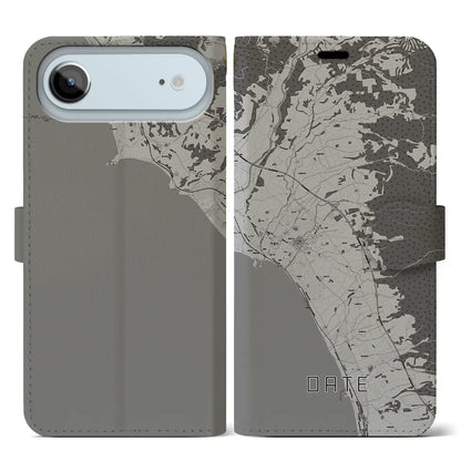 【伊達（北海道）】地図柄iPhoneケース（手帳タイプ）