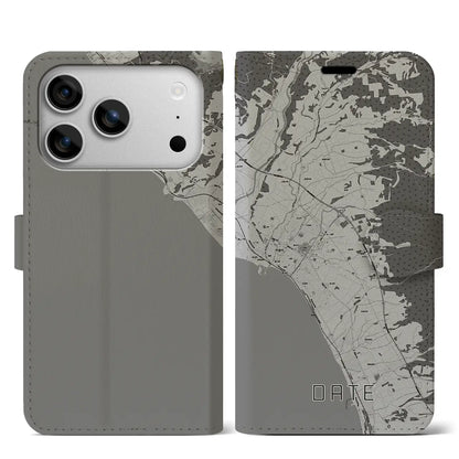 【伊達（北海道）】地図柄iPhoneケース（手帳タイプ）