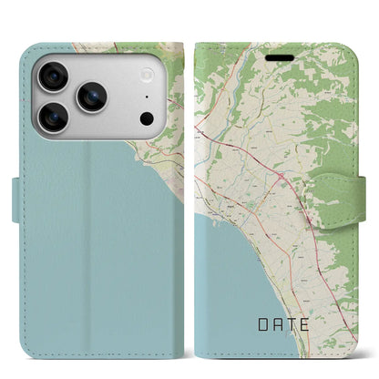 【伊達（北海道）】地図柄iPhoneケース（手帳タイプ）