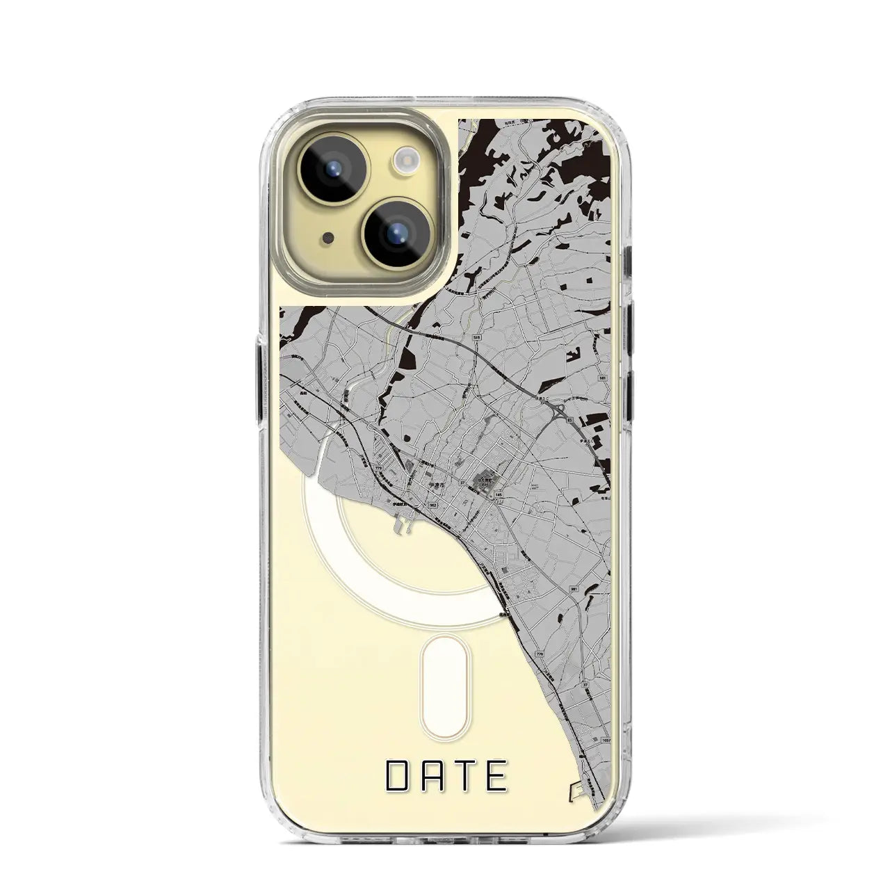 【伊達（北海道）】地図柄iPhoneケース（MagSafeタイプ）