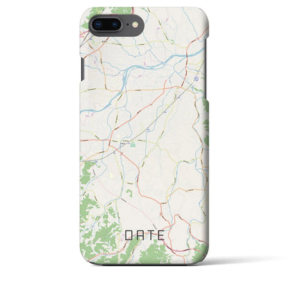 【伊達（福島県）】地図柄iPhoneケース（バックカバータイプ）