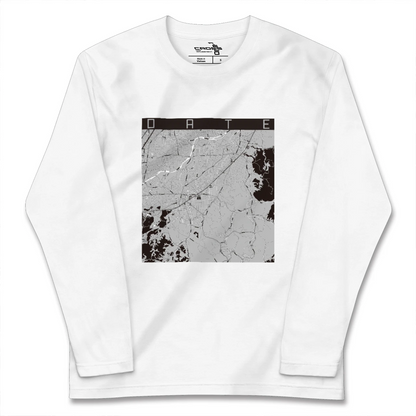 【伊達（福島県）（福島県）】地図柄ロングスリーブTシャツ