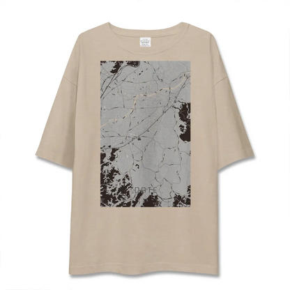【伊達（福島県）（福島県）】地図柄ビッグシルエットTシャツ