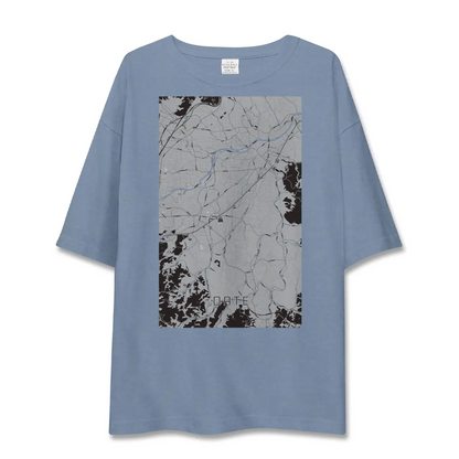 【伊達（福島県）（福島県）】地図柄ビッグシルエットTシャツ