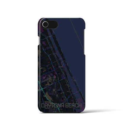 【デイトナビーチ（アメリカ）】地図柄iPhoneケース（バックカバータイプ）