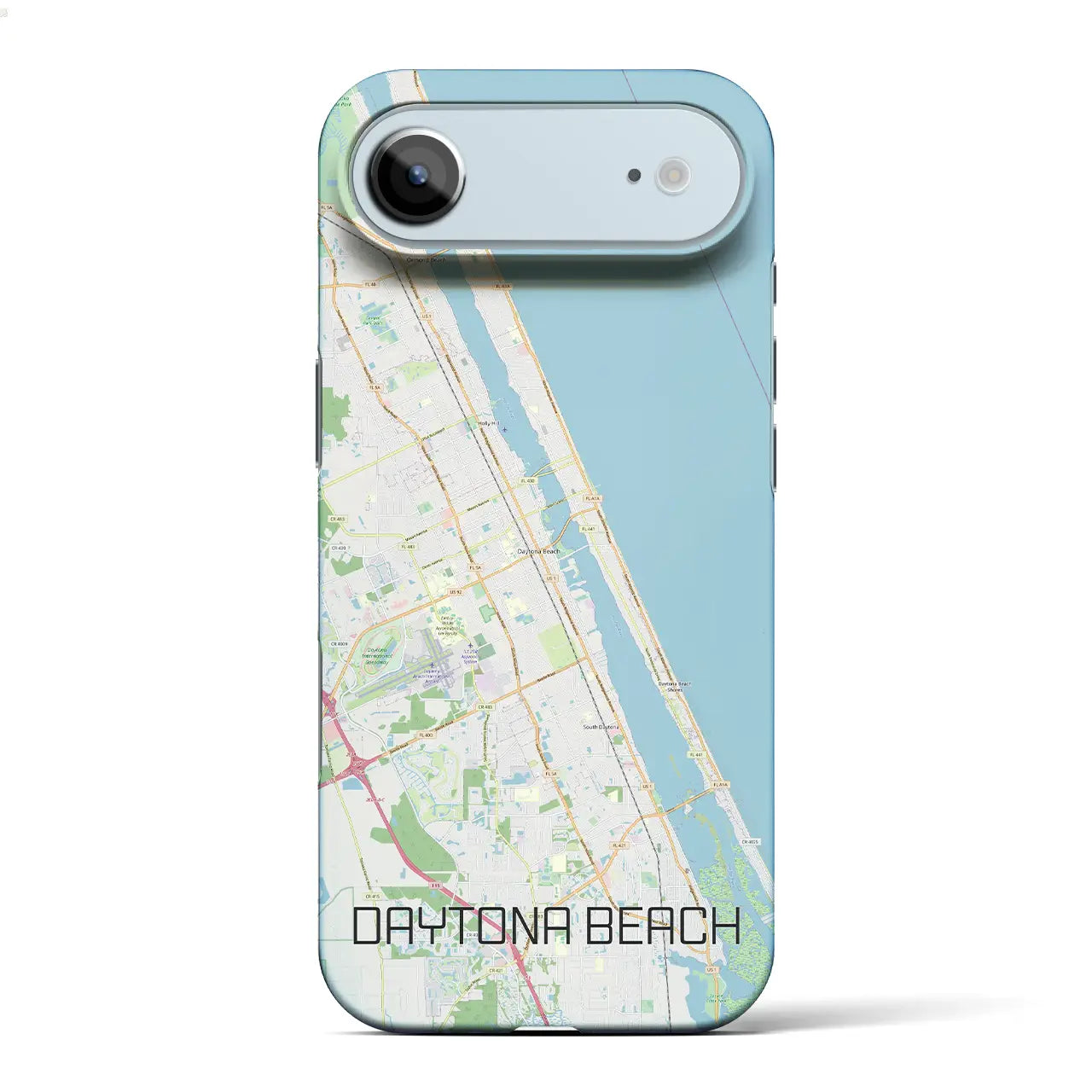【デイトナビーチ（アメリカ）】地図柄iPhoneケース（バックカバータイプ）