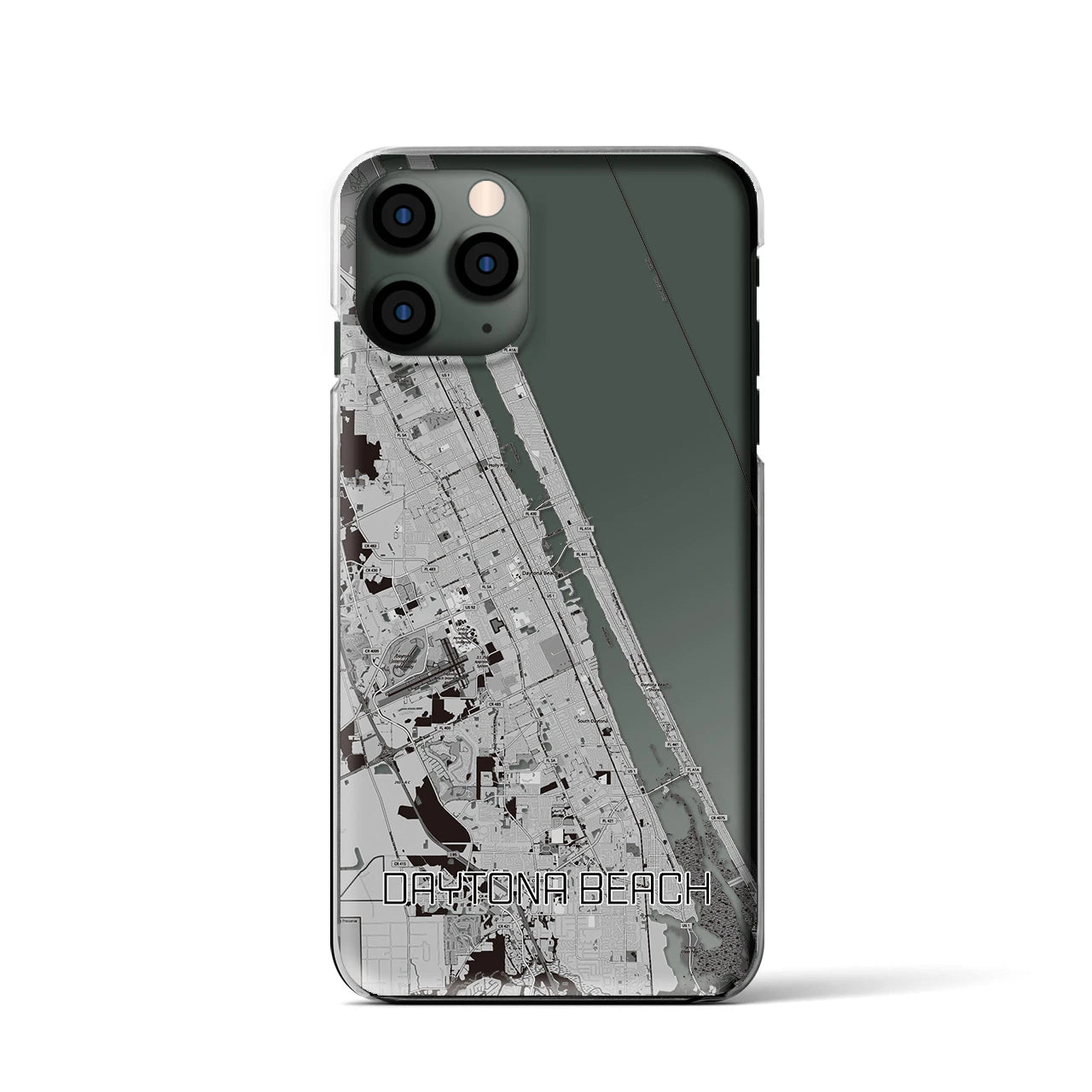 【デイトナビーチ（アメリカ）】地図柄iPhoneケース（クリアタイプ）