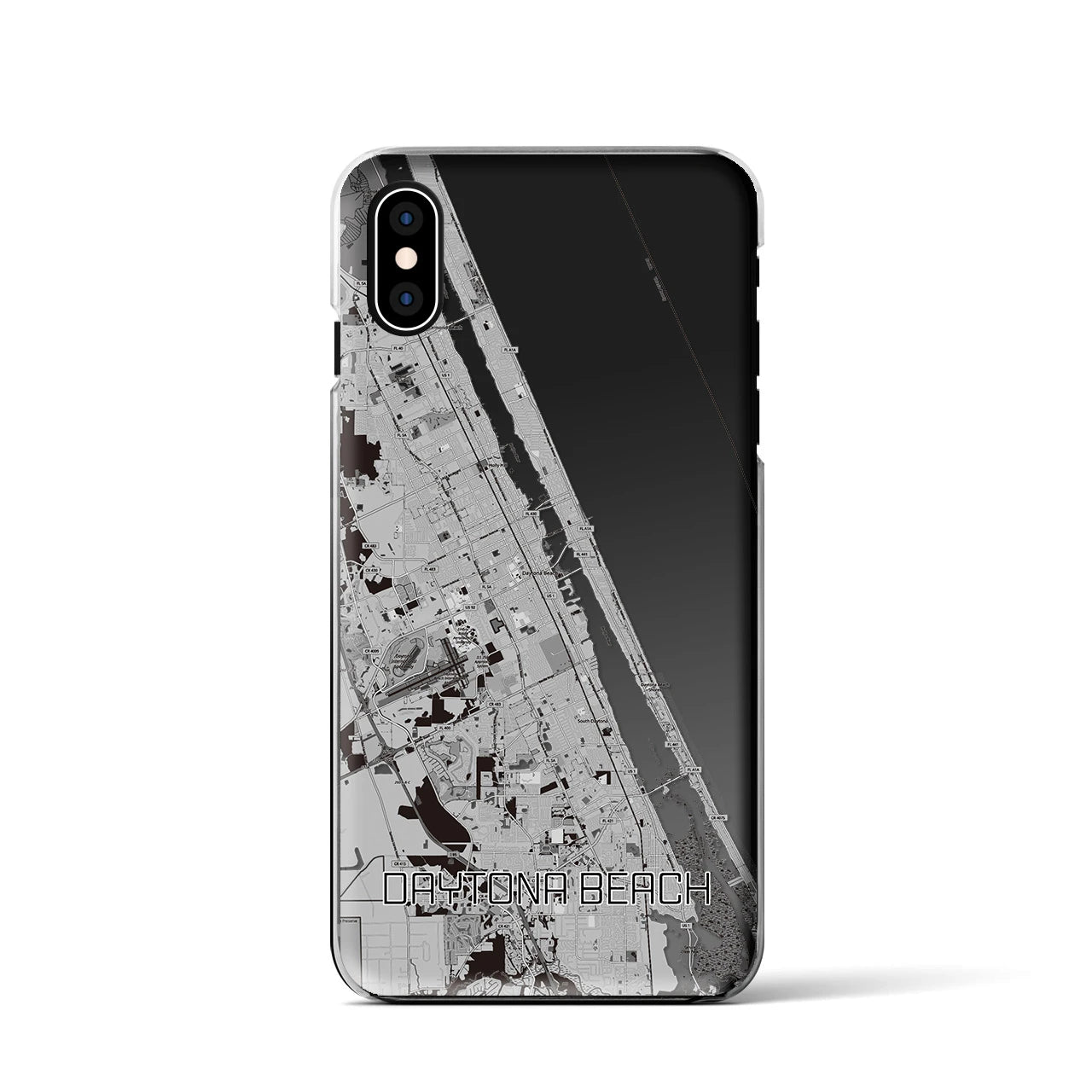 【デイトナビーチ（アメリカ）】地図柄iPhoneケース（クリアタイプ）