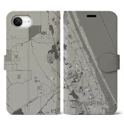 【デイトナビーチ（アメリカ）】地図柄iPhoneケース（手帳タイプ）