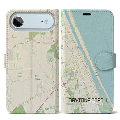 【デイトナビーチ（アメリカ）】地図柄iPhoneケース（手帳タイプ）