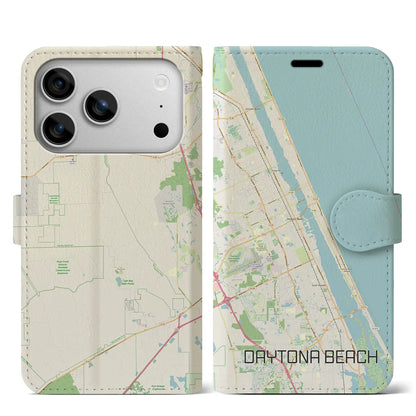 【デイトナビーチ（アメリカ）】地図柄iPhoneケース（手帳タイプ）