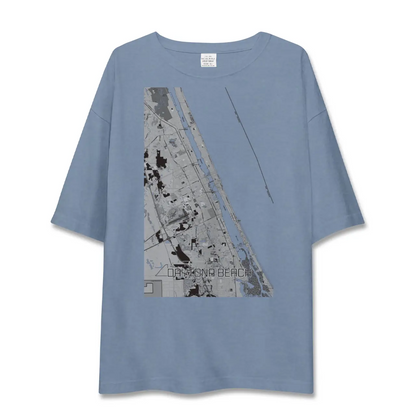 【デイトナビーチ（アメリカ）】地図柄ビッグシルエットTシャツ