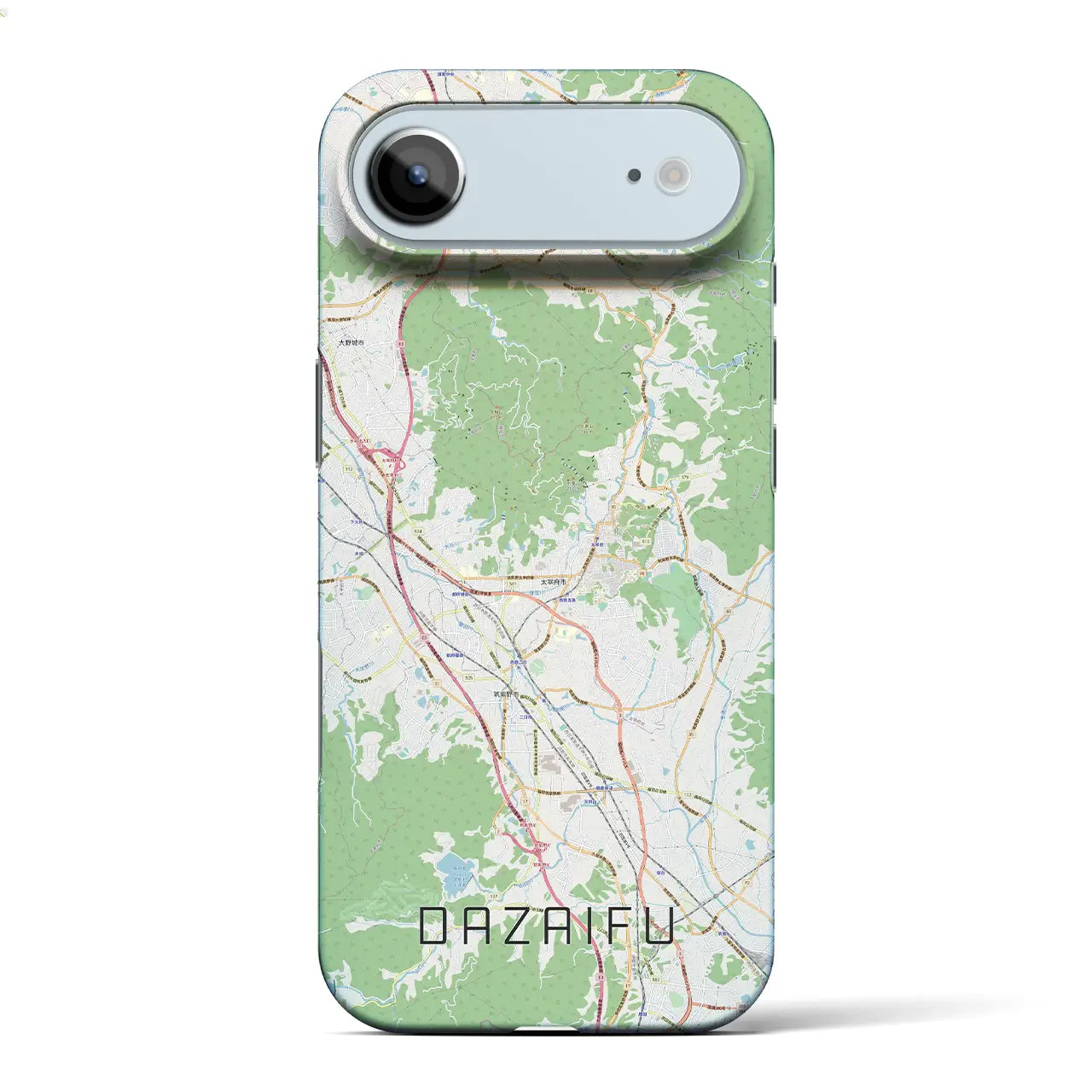 【太宰府（福岡県）】地図柄iPhoneケース（バックカバータイプ）