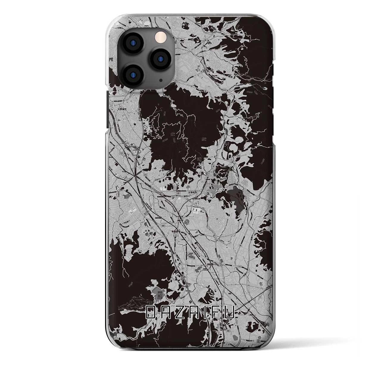 【太宰府（福岡県）】地図柄iPhoneケース（クリアタイプ）