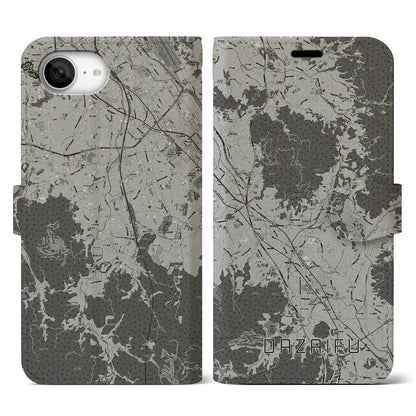 【太宰府（福岡県）】地図柄iPhoneケース（手帳タイプ）