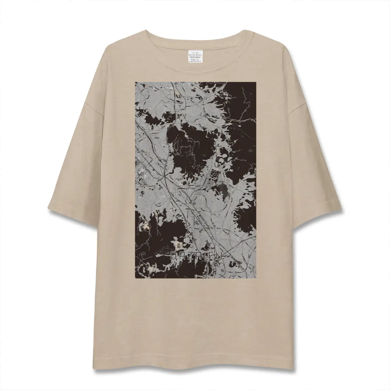 【太宰府（福岡県）】地図柄ビッグシルエットTシャツ