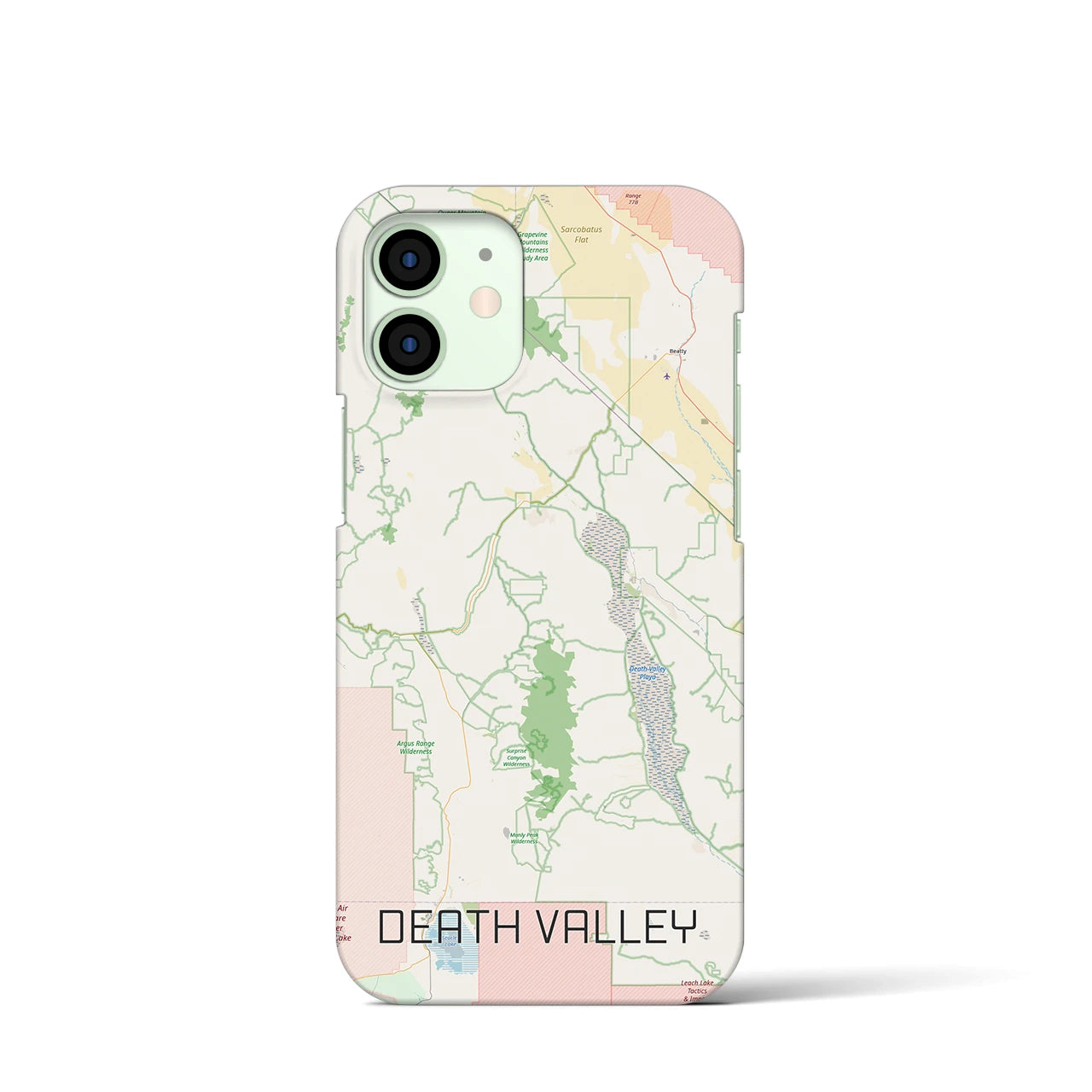 【デスヴァレー（アメリカ）】地図柄iPhoneケース（バックカバータイプ）