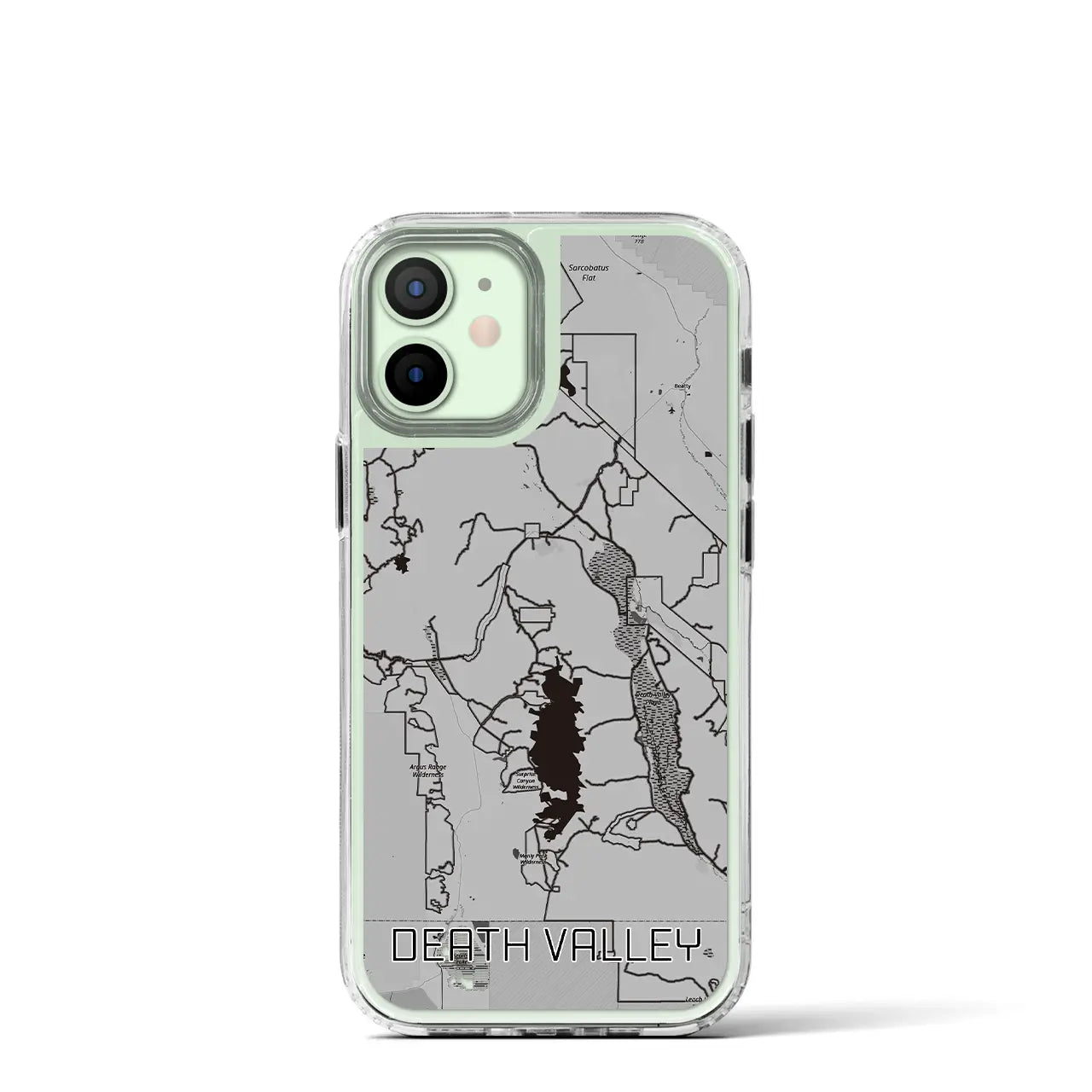 【デスヴァレー（アメリカ）】地図柄iPhoneケース（MagSafeタイプ）