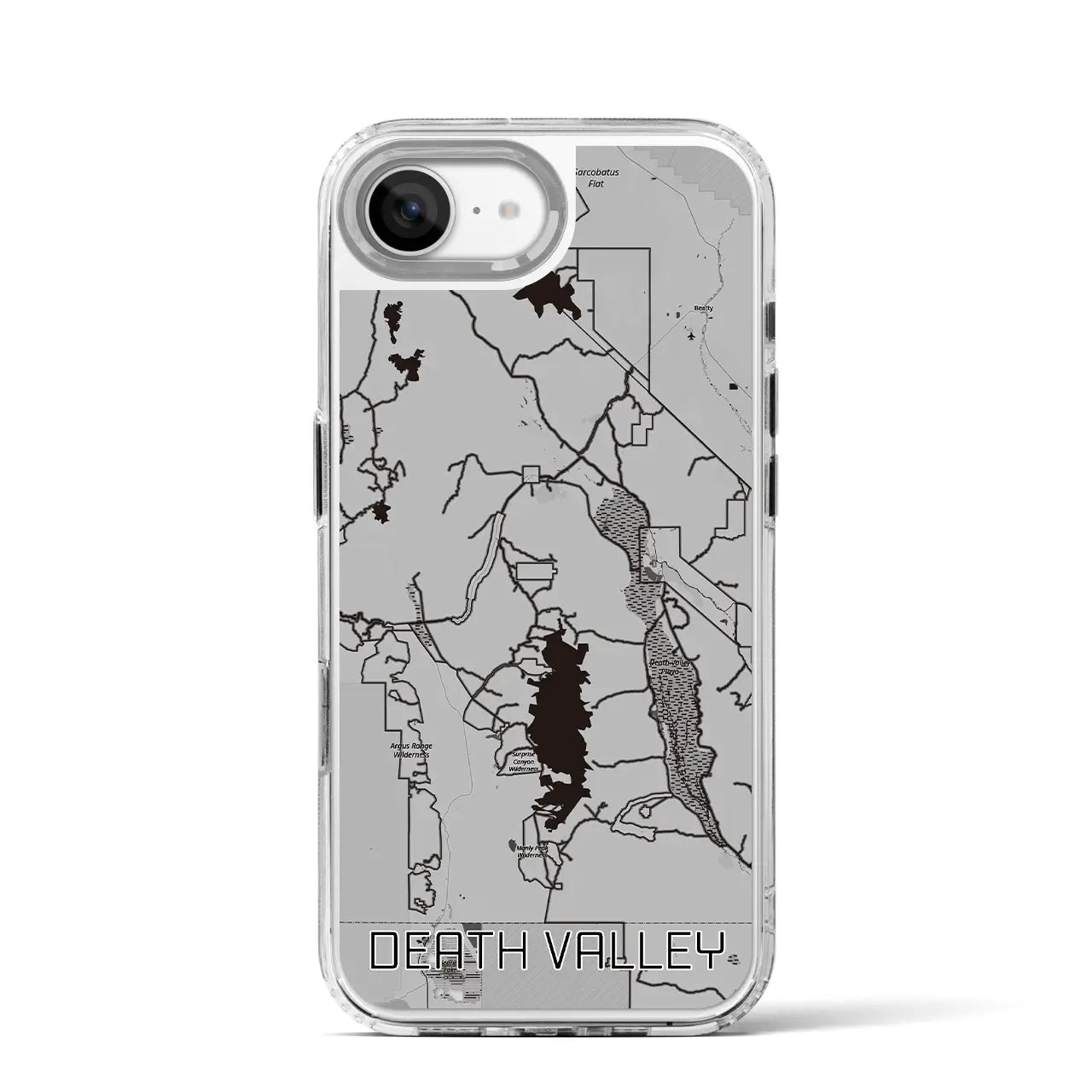 【デスヴァレー（アメリカ）】地図柄iPhoneケース（MagSafeタイプ）
