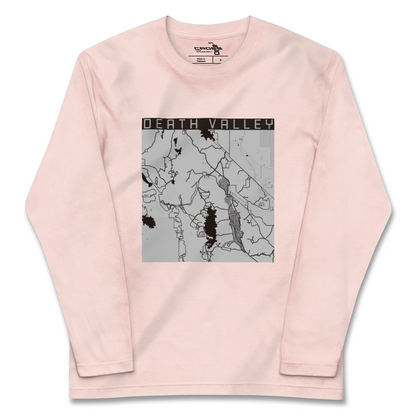 【デスヴァレー（アメリカ）】地図柄ロングスリーブTシャツ