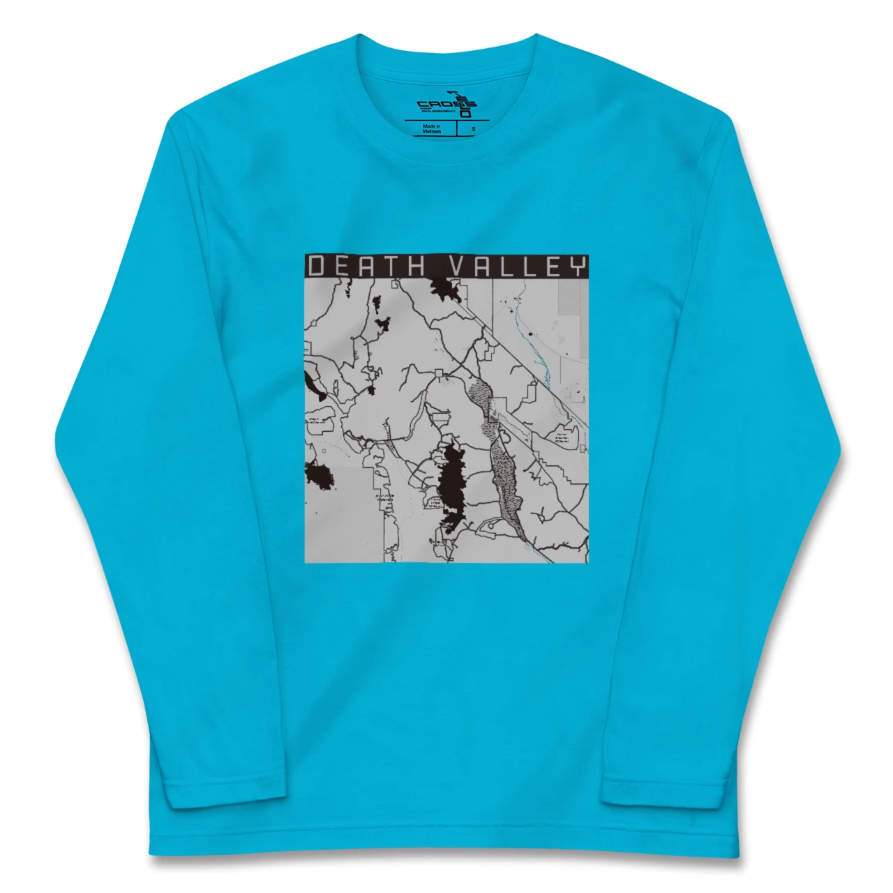 【デスヴァレー（アメリカ）】地図柄ロングスリーブTシャツ