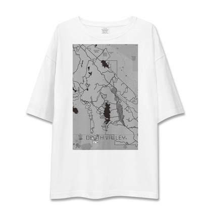 【デスヴァレー（アメリカ）】地図柄ビッグシルエットTシャツ