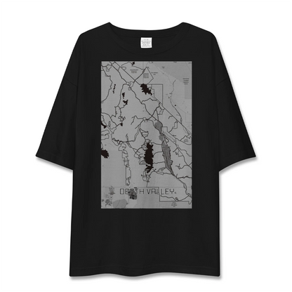 【デスヴァレー（アメリカ）】地図柄ビッグシルエットTシャツ