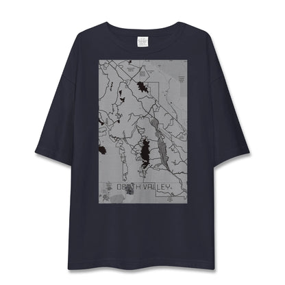 【デスヴァレー（アメリカ）】地図柄ビッグシルエットTシャツ