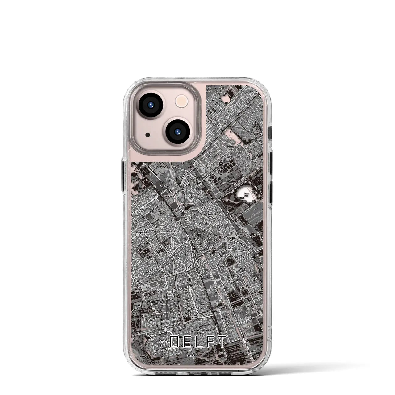 【デルフト（オランダ）】地図柄iPhoneケース（MagSafeタイプ）