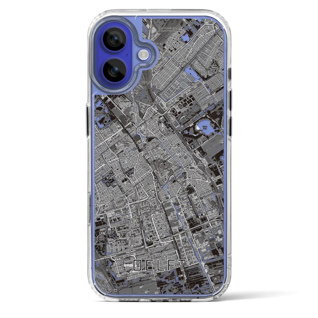 【デルフト（オランダ）】地図柄iPhoneケース（MagSafeタイプ）