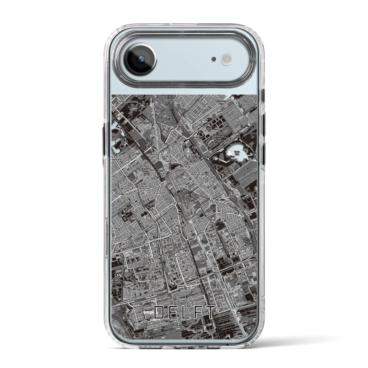 【デルフト（オランダ）】地図柄iPhoneケース（MagSafeタイプ）
