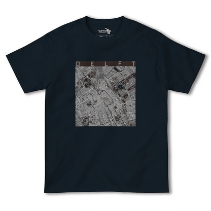 【デルフト（オランダ）】地図柄ヘビーウェイトTシャツ