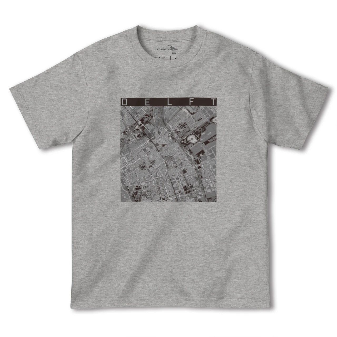 【デルフト（オランダ）】地図柄ヘビーウェイトTシャツ