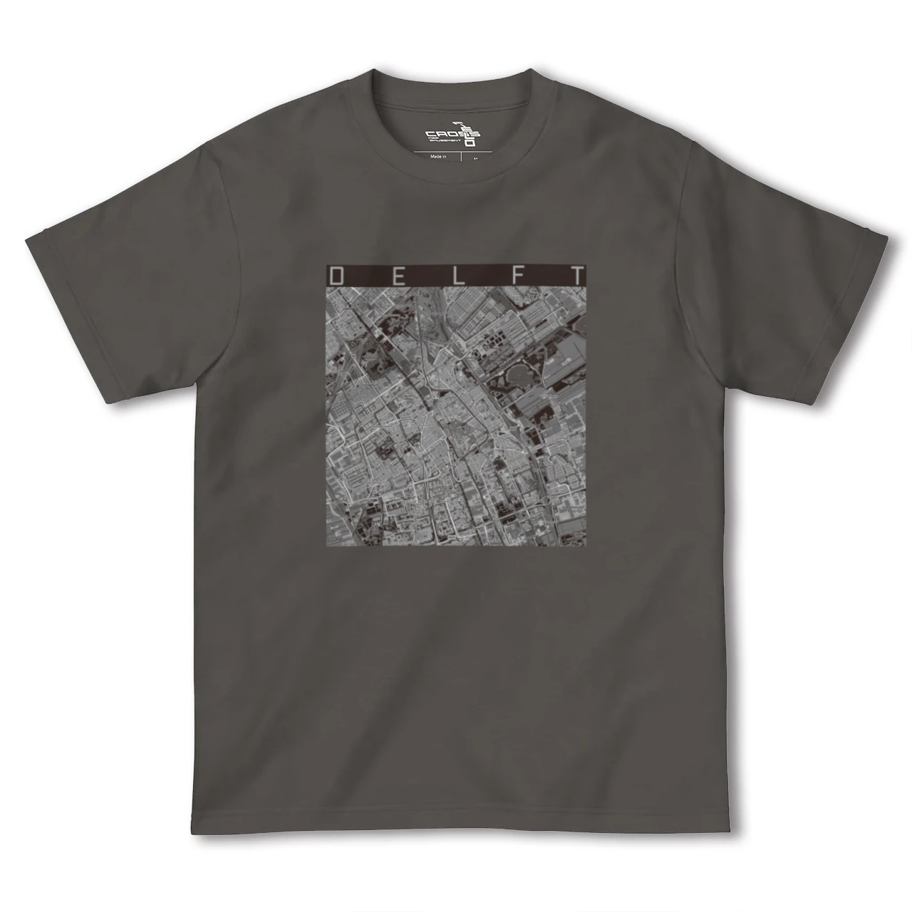 【デルフト（オランダ）】地図柄ヘビーウェイトTシャツ