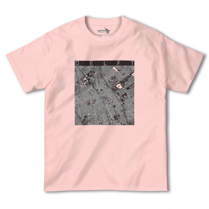 【デルフト（オランダ）】地図柄ヘビーウェイトTシャツ