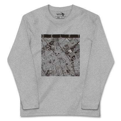 【デルフト（オランダ）】地図柄ロングスリーブTシャツ