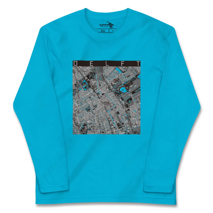【デルフト（オランダ）】地図柄ロングスリーブTシャツ