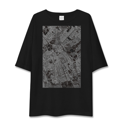 【デルフト（オランダ）】地図柄ビッグシルエットTシャツ