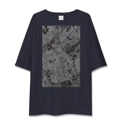 【デルフト（オランダ）】地図柄ビッグシルエットTシャツ