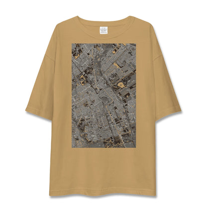 【デルフト（オランダ）】地図柄ビッグシルエットTシャツ