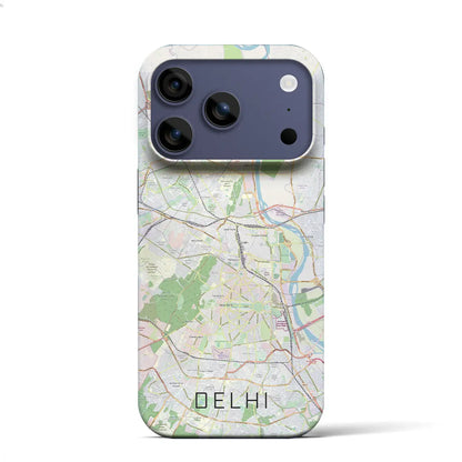 【デリー（インド）】地図柄iPhoneケース（バックカバータイプ）