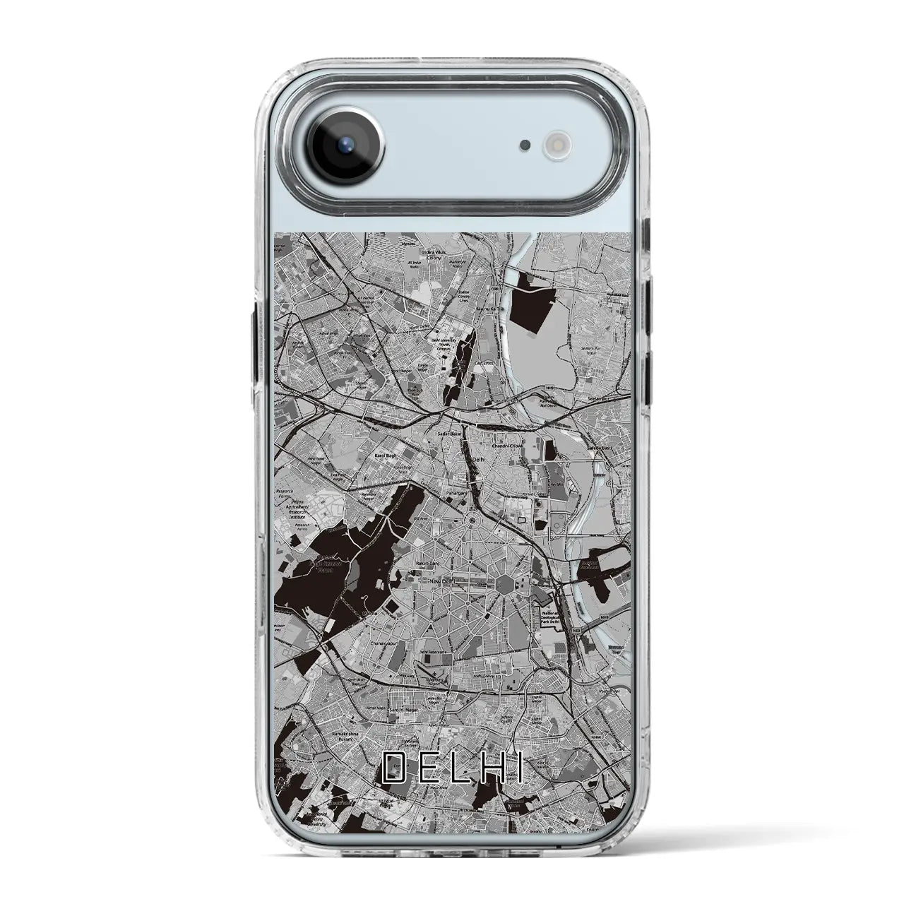 【デリー（インド）】地図柄iPhoneケース（MagSafeタイプ）