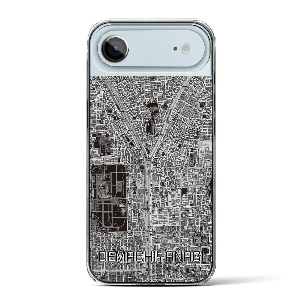 【出町柳（京都府）】地図柄iPhoneケース（クリアタイプ）