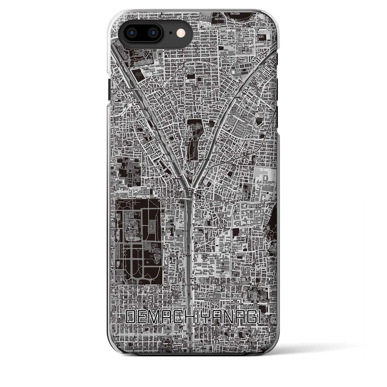 【出町柳（京都府）】地図柄iPhoneケース（クリアタイプ）
