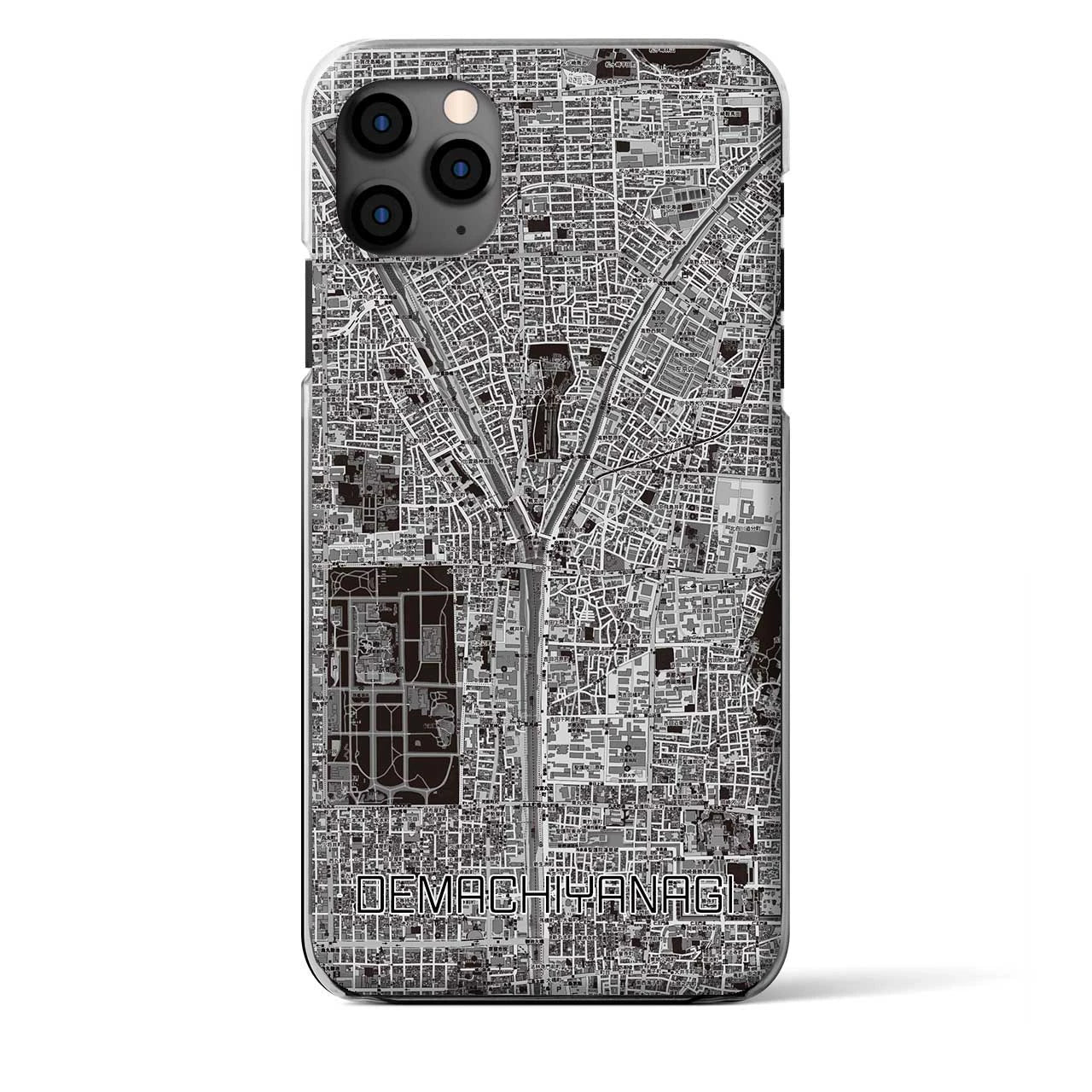 【出町柳（京都府）】地図柄iPhoneケース（クリアタイプ）